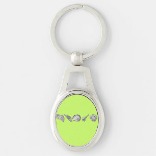 Porte-clés Choisissez Votre Art De Coquillage De Couleur