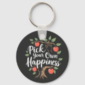 Porte-clés Choisissez votre propre bonheur Pomme saison de cu (Recto)