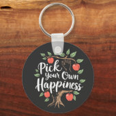 Porte-clés Choisissez votre propre bonheur Pomme saison de cu (Recto)