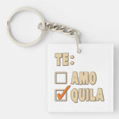 Porte-clés Choix d'Espagnol de tequila d'AMO de Te (Devant)
