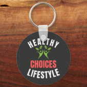Porte-clés Choix d'un mode de vie sain (Recto)