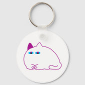 Porte-clés Chonky White Cat (Recto)
