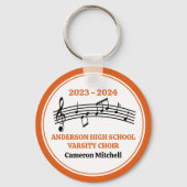 Porte-clés Chorale du lycée d'Orange personnalisée (Verso)