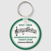 Porte-clés Chorale Green High School personnalisée (Verso)