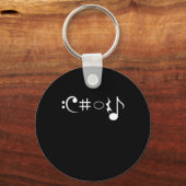 Porte-clés Chorale Notes musicales Chanteur Chanter Musicien (Recto)