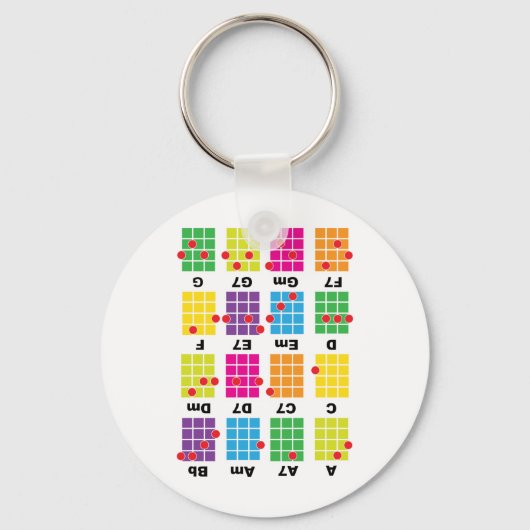 Porte-clés Chord Cheat Tee White (Recto)