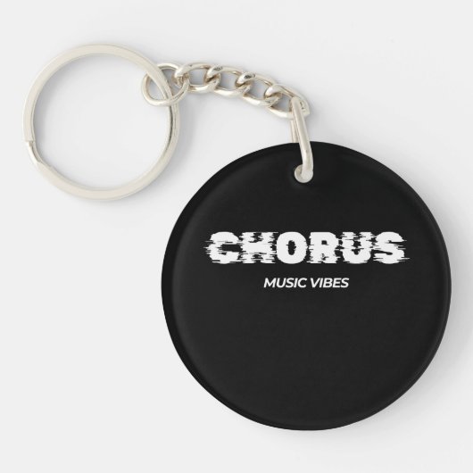 Porte-clés Chorus - Vibes de musique (Devant)
