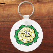 Porte-clés chou-fleur au visage heureux (Recto)