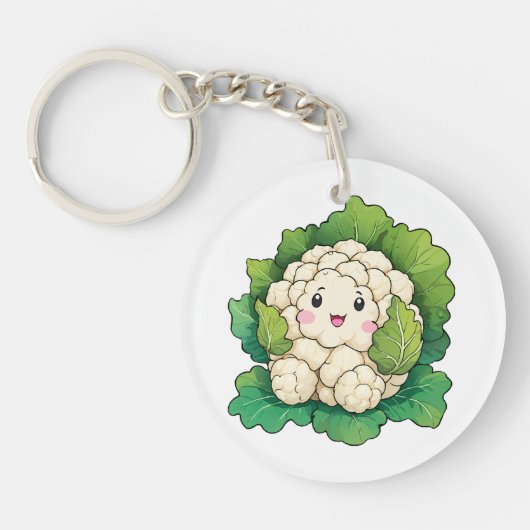 Porte-clés Chou-fleur Kawaii (Devant)