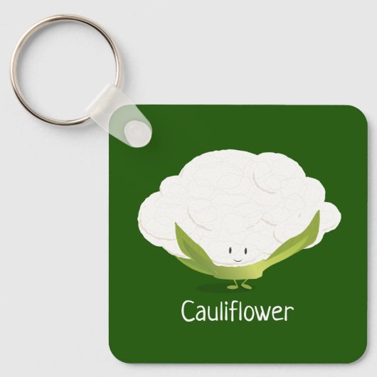 Porte-clés Chou-fleur végétal Caractère Alimentation (Recto)