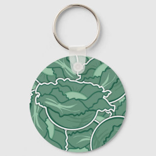 Porte-clés Chou vert funky