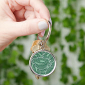 Porte-clés Chou vert funky (main)