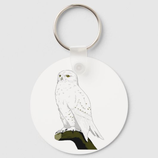 Porte-clés Chouette à neige (Recto)