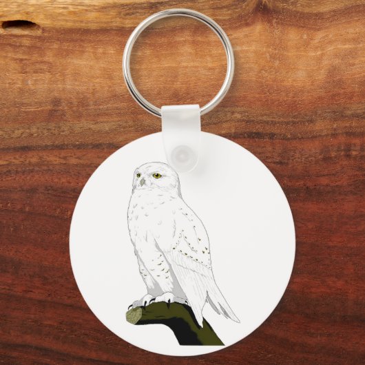 Porte-clés Chouette à neige (Recto)