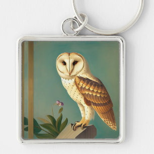 Porte-clés Chouette Art Déco