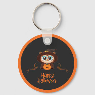 Porte-clés Chouette/Automne/Automne/Halloween/citrouille