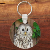 Porte-clés Chouette barrée (Recto)
