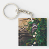 Porte-clés Chouette blanche celtique (Devant)