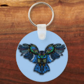 Porte-clés Chouette bleue (Recto)