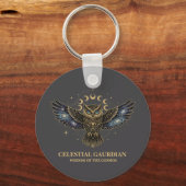 Porte-clés Chouette céleste Gardien cosmique (Recto)