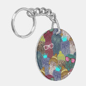 Porte-clés Chouette dans la couronne (Devant gauche)