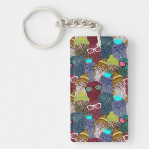 Porte-clés Chouette dans la couronne