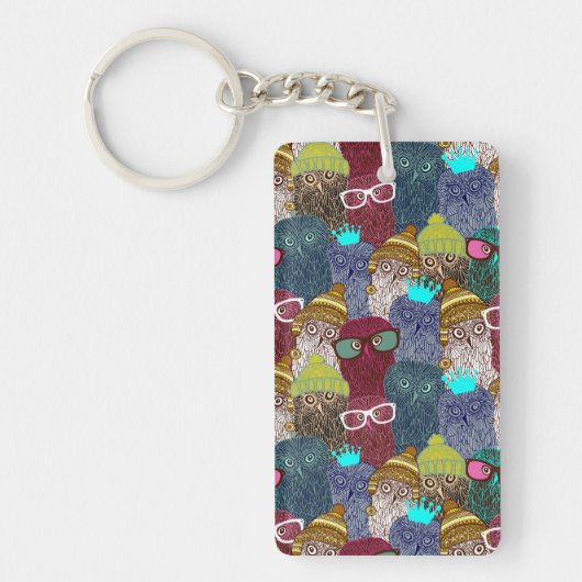 Porte-clés Chouette dans la couronne (Devant)