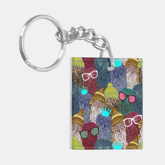 Porte-clés Chouette dans la couronne (Devant gauche)