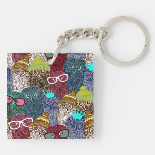 Porte-clés Chouette dans la couronne (Dos)