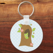 Porte-clés Chouette dans un arbre (Recto)