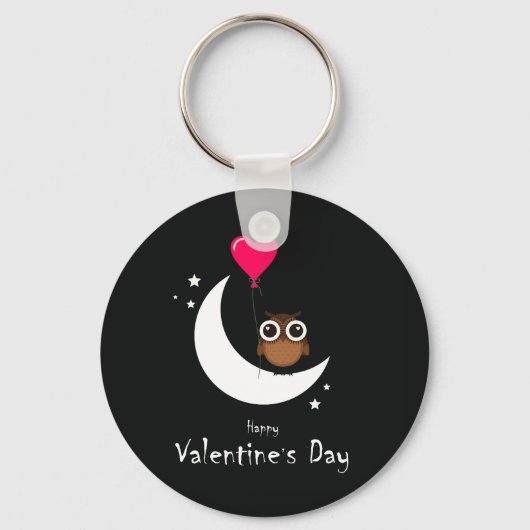 Porte-clés Chouette de Saint Valentin (Recto)
