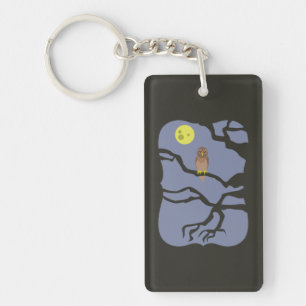 Porte-clés Chouette d'Halloween éffrayante