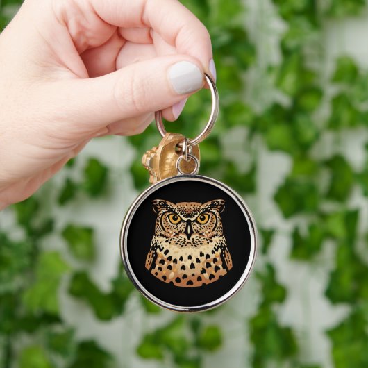 Porte-clés Chouette d'or pour Halloween, Thanksgiving, Automn (Main)