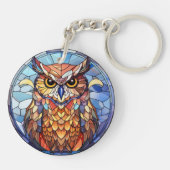 Porte-clés Chouette en verre doux (Dos)