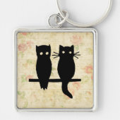 Porte-clés Chouette et chat (Devant)