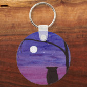 Porte-clés Chouette et Pleine lune (Recto)