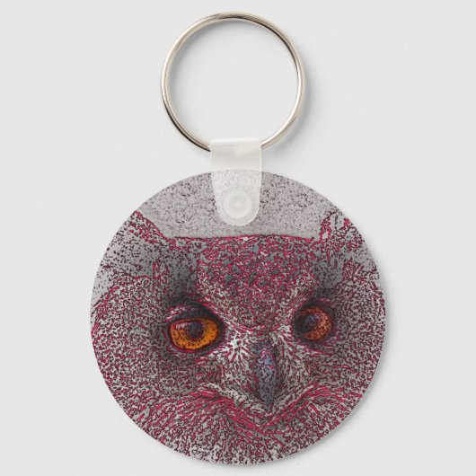 Porte-clés Chouette éthérée (Recto)
