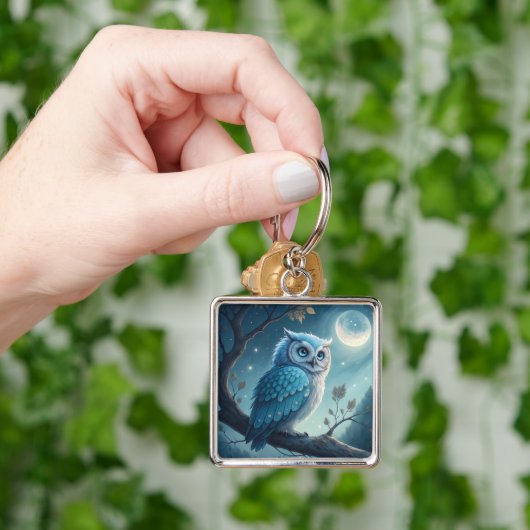Porte-clés Chouette lune (main)