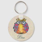 Porte-clés Chouette modèle (Recto)