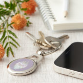 Porte-clés Chouette Oracle Pastel Purple (Côté )