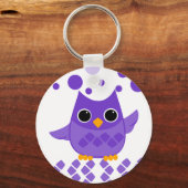 Porte-clés Chouette pourpre (Recto)