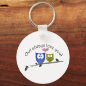 Porte-clés Chouette t'aime toujours ! (Recto)