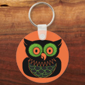 Porte-clés Chouette vintage (Recto)