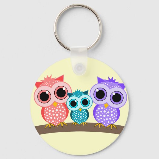 Porte-clés chouettes (Recto)