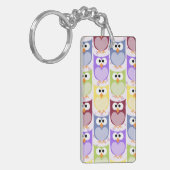 Porte-clés Chouettes mignonnes, Chouette Motif, Chouettes pou (Devant gauche)