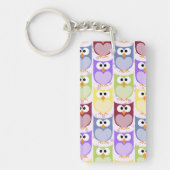 Porte-clés Chouettes mignonnes, Chouette Motif, Chouettes pou (Devant)