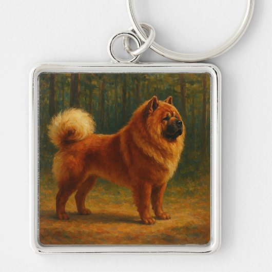 Porte-clés Chow Chow (Devant)