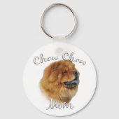 Porte-clés Chow Chow Maman (Recto)
