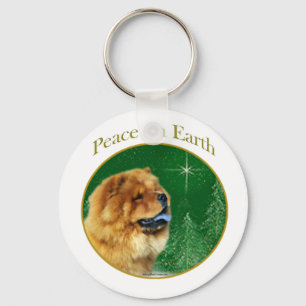 Porte-clés Chow Chow Paix