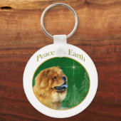 Porte-clés Chow Chow Paix (Recto)